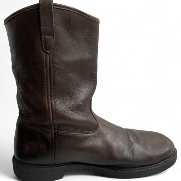 Red Head Leather Waterproof Roper Western Cowboy Biker Work Boots Men's 13 E - Picture 6 of 13